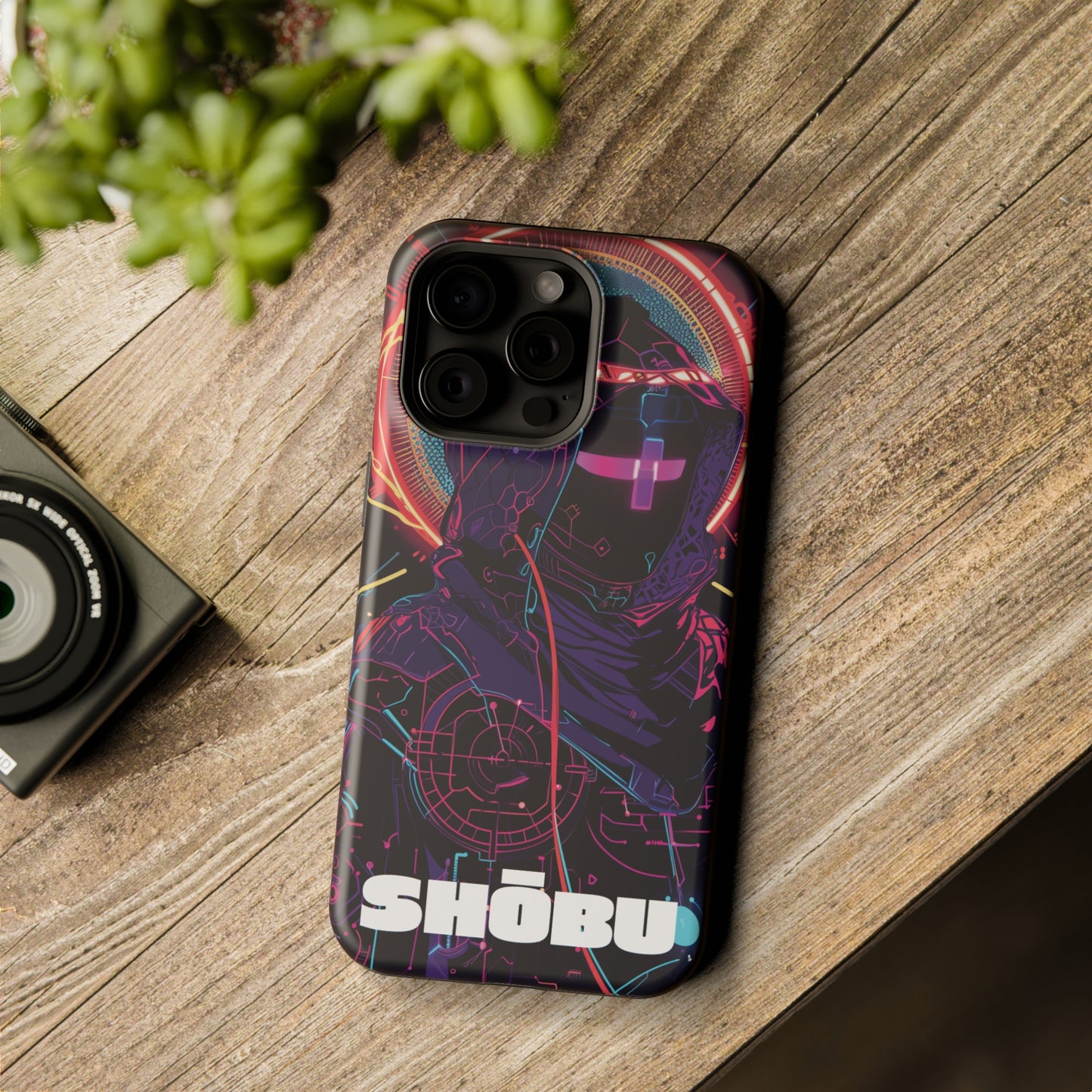 iPhone MagSafe Double Layer Tough Case - SHŌBU CYBERVOID - Citizens of Neo-Tokyo - Priest of the Code