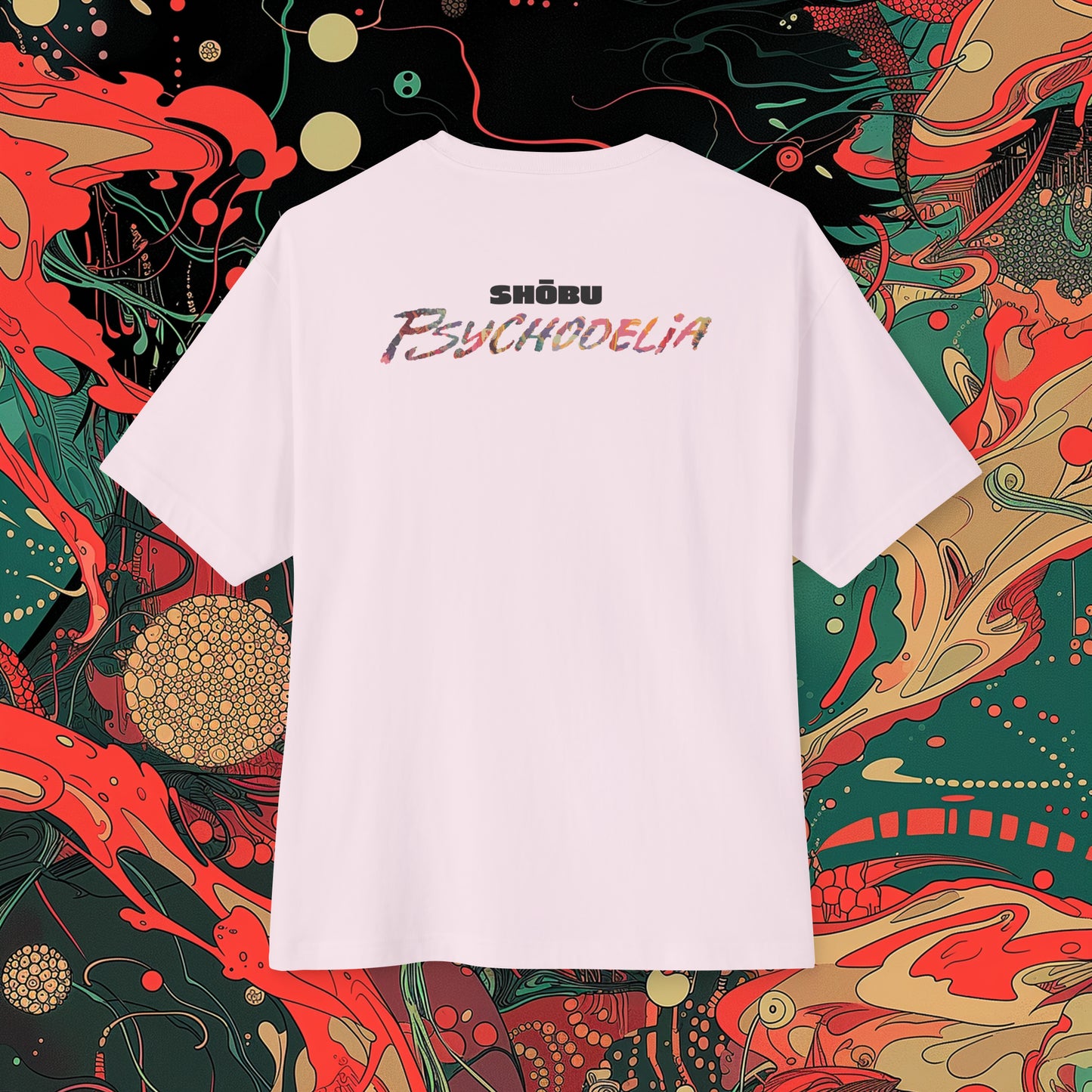 Oversized Relaxed Fit Cotton Boxy T-Shirt - PSYCHODELIA - Biolume Betrayer