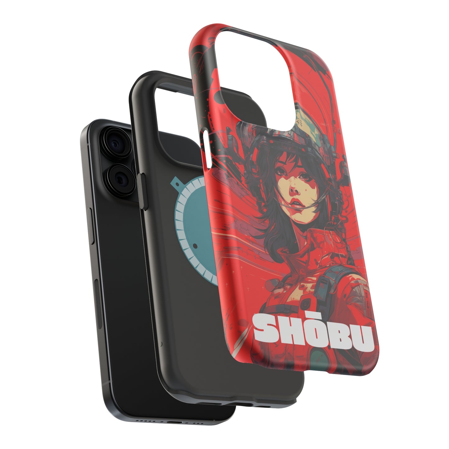 iPhone MagSafe Double Layer Tough Case - Mecha Engineer KIMI