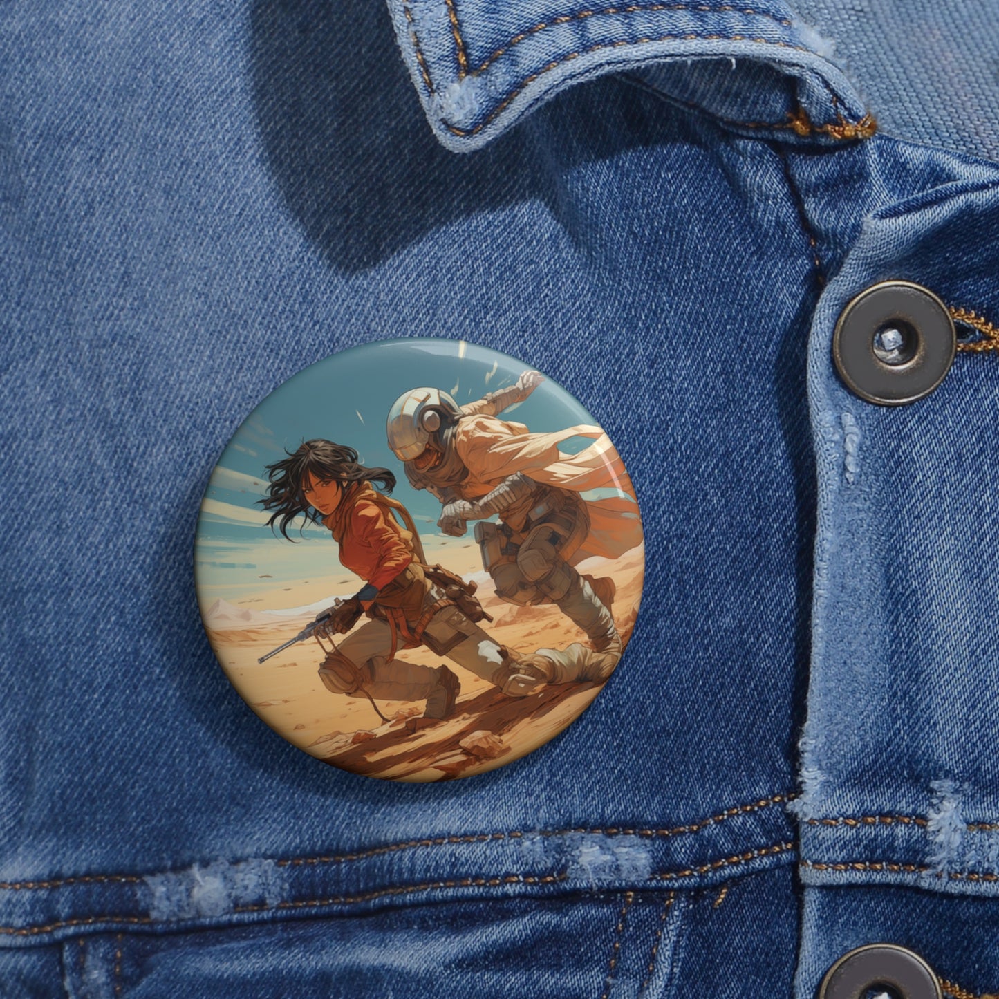 Pin Buttons - Desert Hunters SAORI and RT665