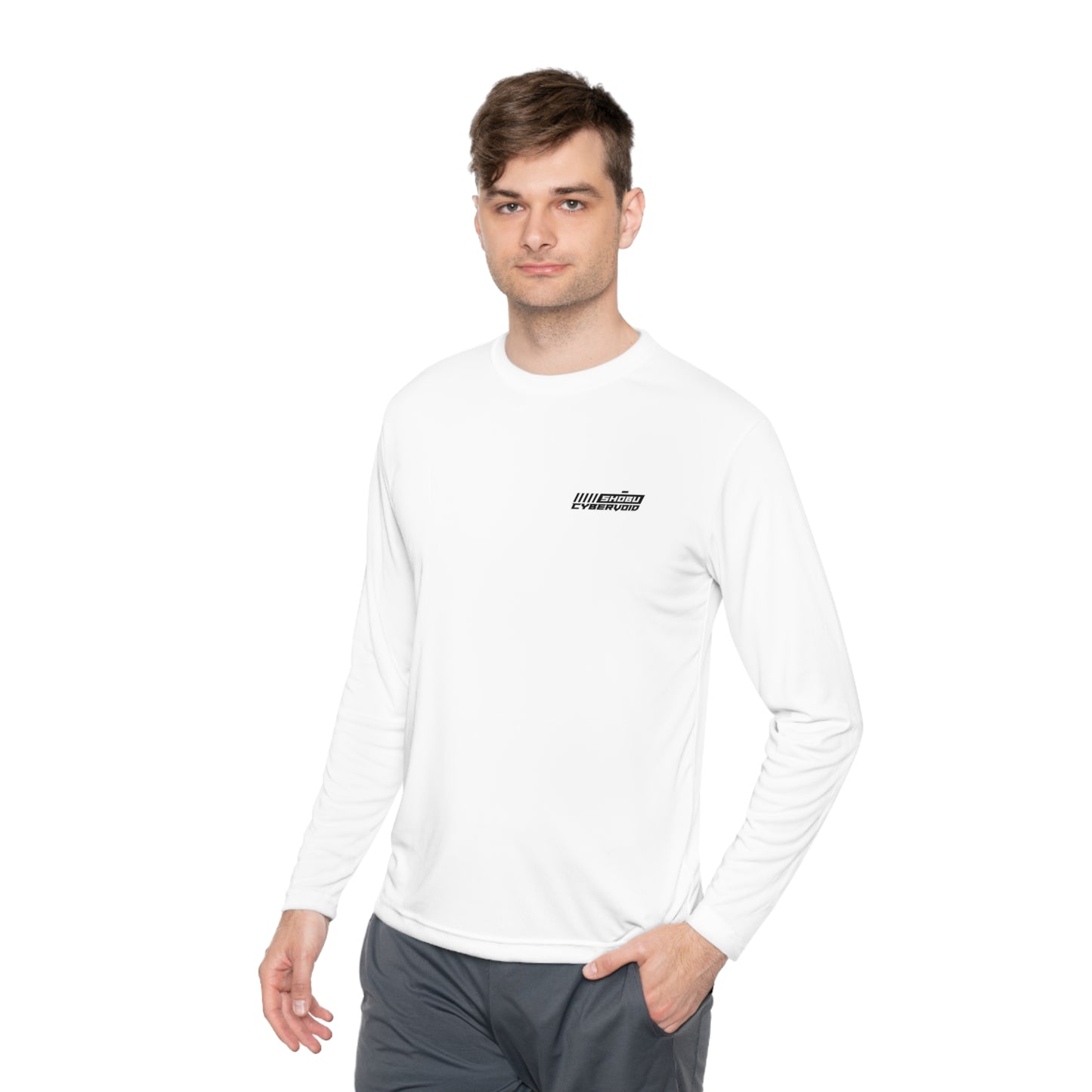 Ghost White Unisex Lightweight Long Sleeve Tee - Citizens of Neo-Tokyo