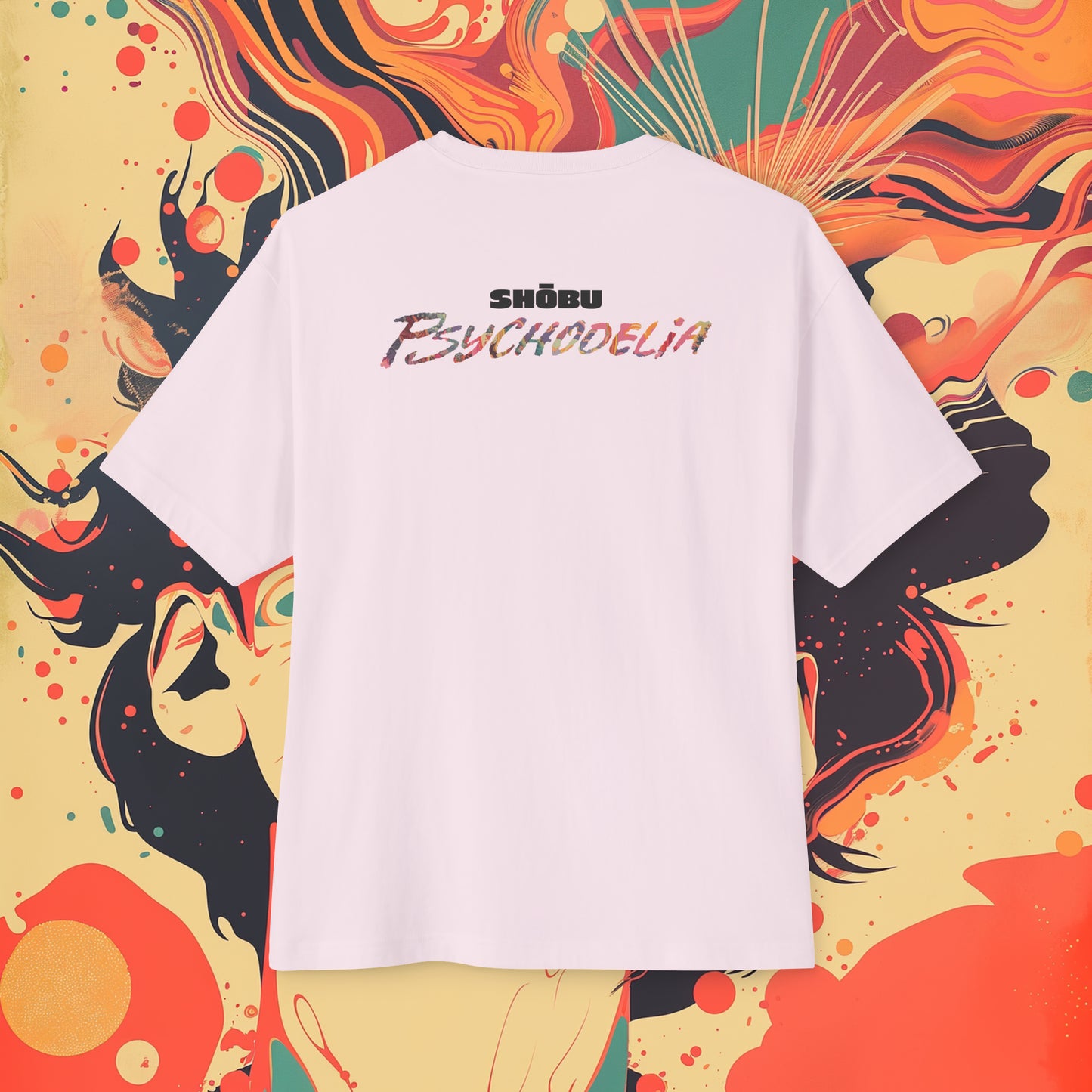 Oversized Relaxed Fit Cotton Boxy T-Shirt - PSYCHODELIA - Synaptic Sporecaster
