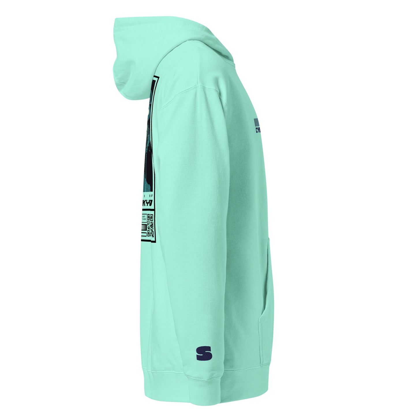 Mint Unisex midweight hoodie - SHŌBU CYBERVOID - Citizens of Neo-Tokyo