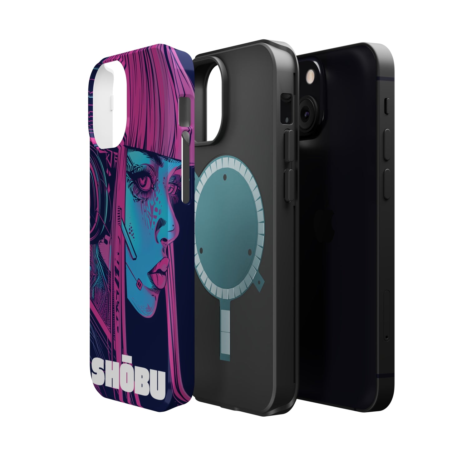 iPhone MagSafe Double Layer Tough Case - SHŌBU CYBERVOID - Citizens of Neo-Tokyo - Augmented Player