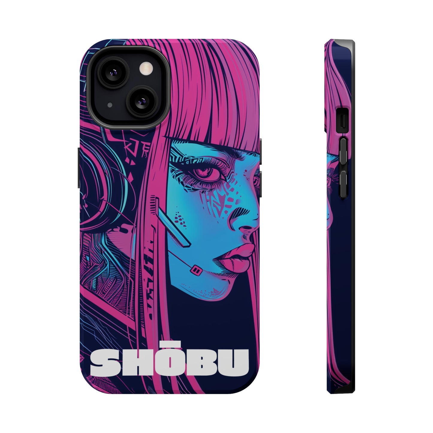 iPhone MagSafe Double Layer Tough Case - SHŌBU CYBERVOID - Citizens of Neo-Tokyo - Augmented Player