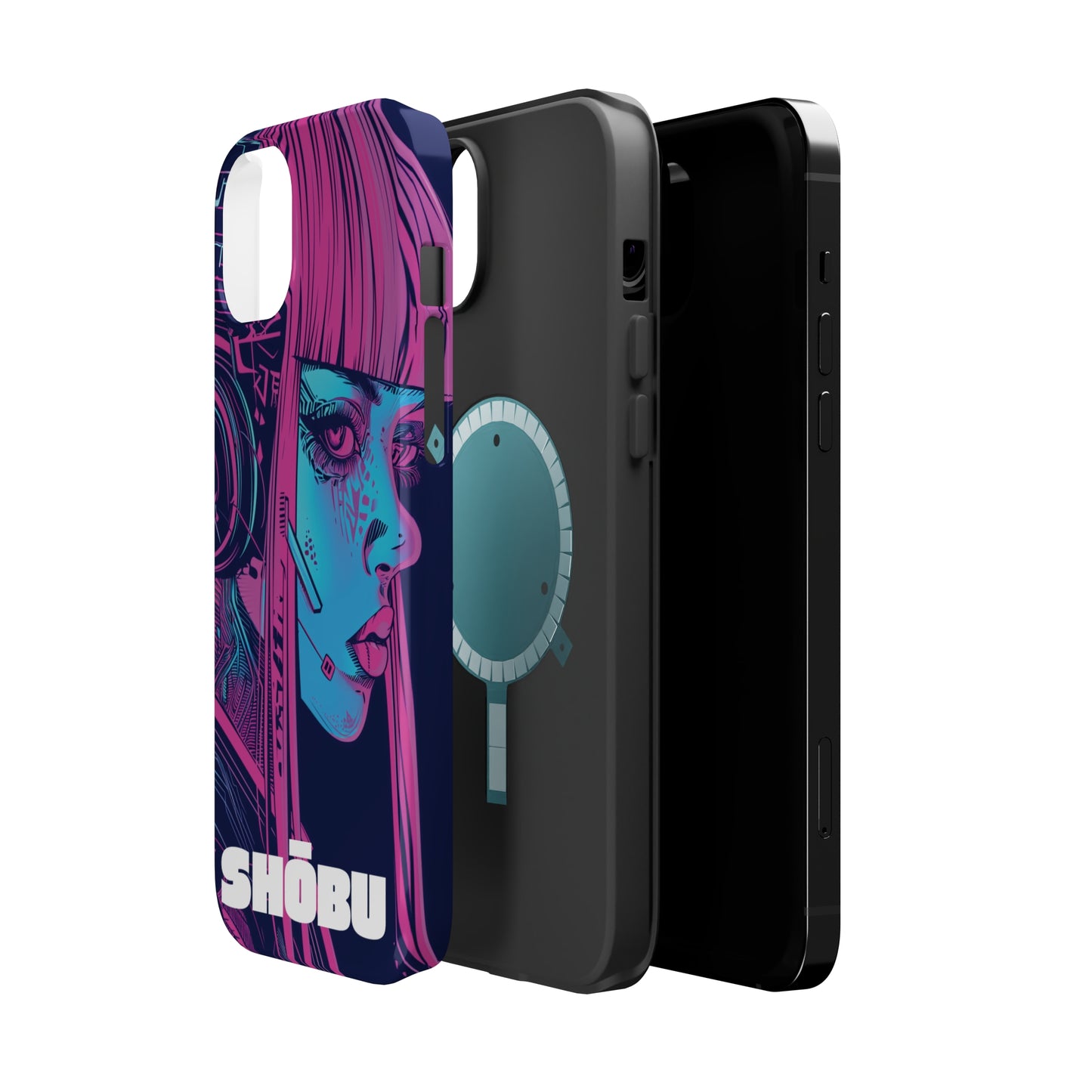 iPhone MagSafe Double Layer Tough Case - SHŌBU CYBERVOID - Citizens of Neo-Tokyo - Augmented Player