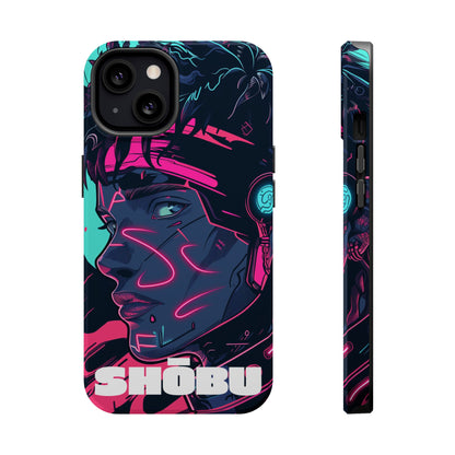 iPhone MagSafe Double Layer Tough Case - SHŌBU CYBERVOID - Citizens of Neo-Tokyo - Midnight Hacker