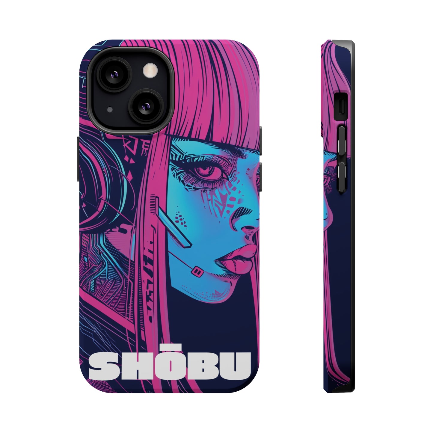 iPhone MagSafe Double Layer Tough Case - SHŌBU CYBERVOID - Citizens of Neo-Tokyo - Augmented Player