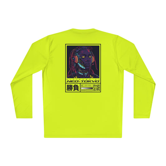 Neon Yellow Unisex Lightweight Long Sleeve Tee - Citizens of Neo-Tokyo