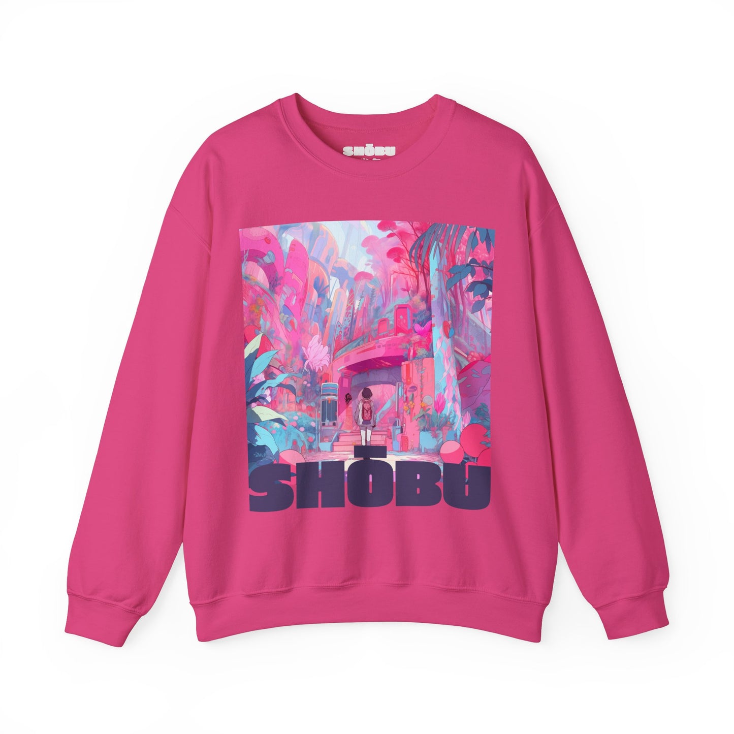 Medium Heavy Classic Fit Crew Neck Sweatshirt - High School Student YOSHIKO