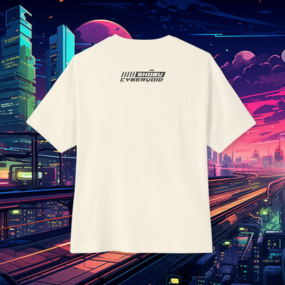 Oversized Relaxed Fit Cotton Boxy T-Shirt - SHŌBU CYBERVOID - Citizens of Neo-Tokyo - Circuit Whisperer