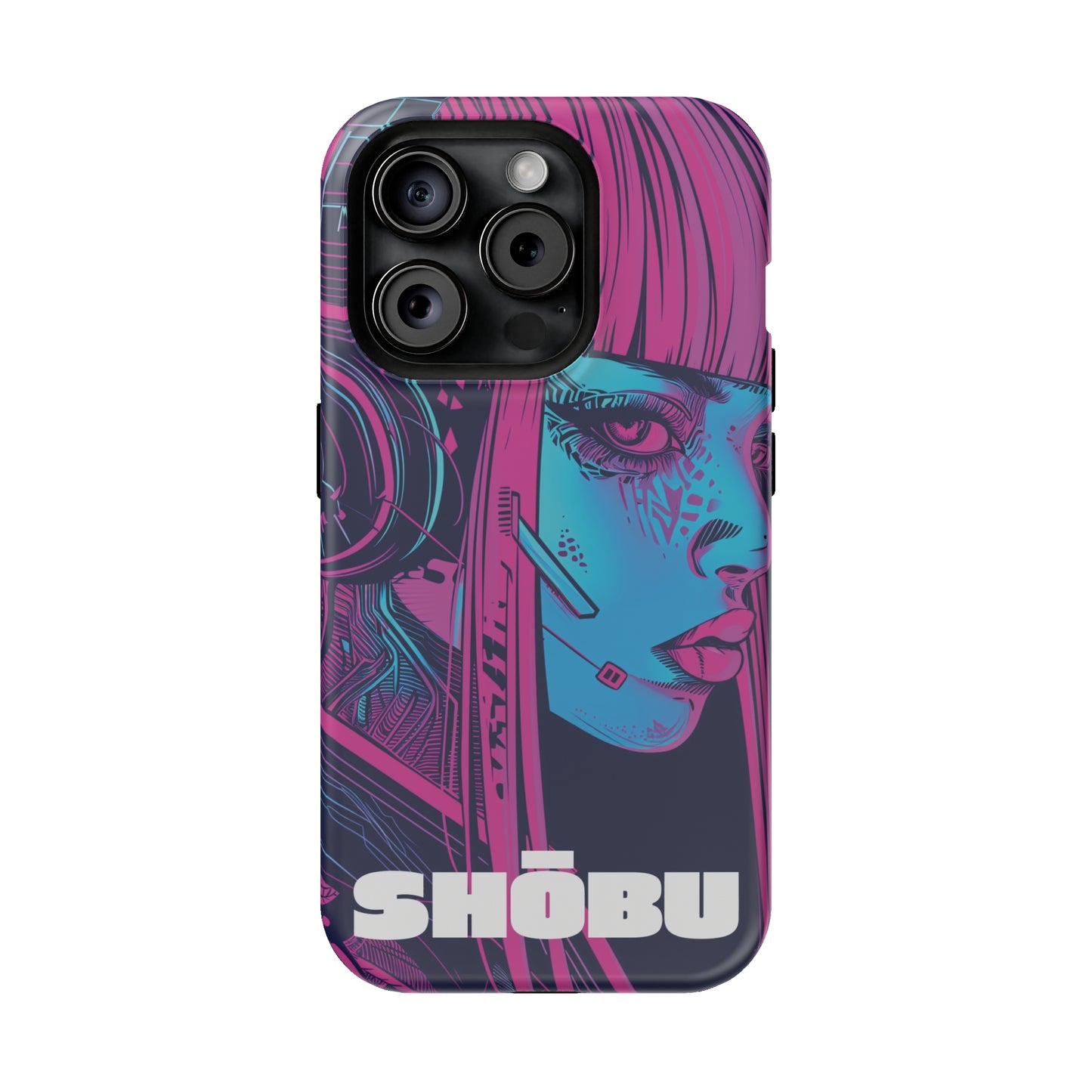 iPhone MagSafe Double Layer Tough Case - SHŌBU CYBERVOID - Citizens of Neo-Tokyo - Augmented Player