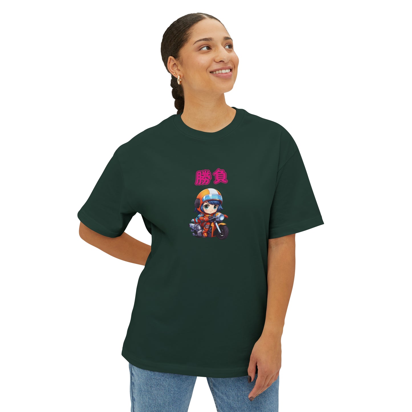 Oversized Relaxed Fit Cotton Boxy T-Shirt - HIKARI Chan