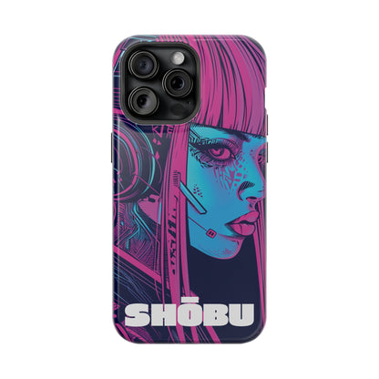 iPhone MagSafe Double Layer Tough Case - SHŌBU CYBERVOID - Citizens of Neo-Tokyo - Augmented Player