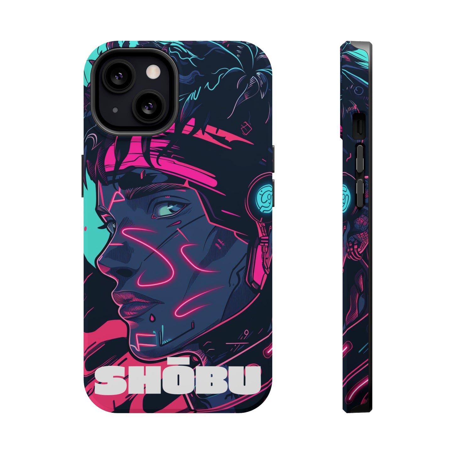 iPhone MagSafe Double Layer Tough Case - SHŌBU CYBERVOID - Citizens of Neo-Tokyo - Midnight Hacker