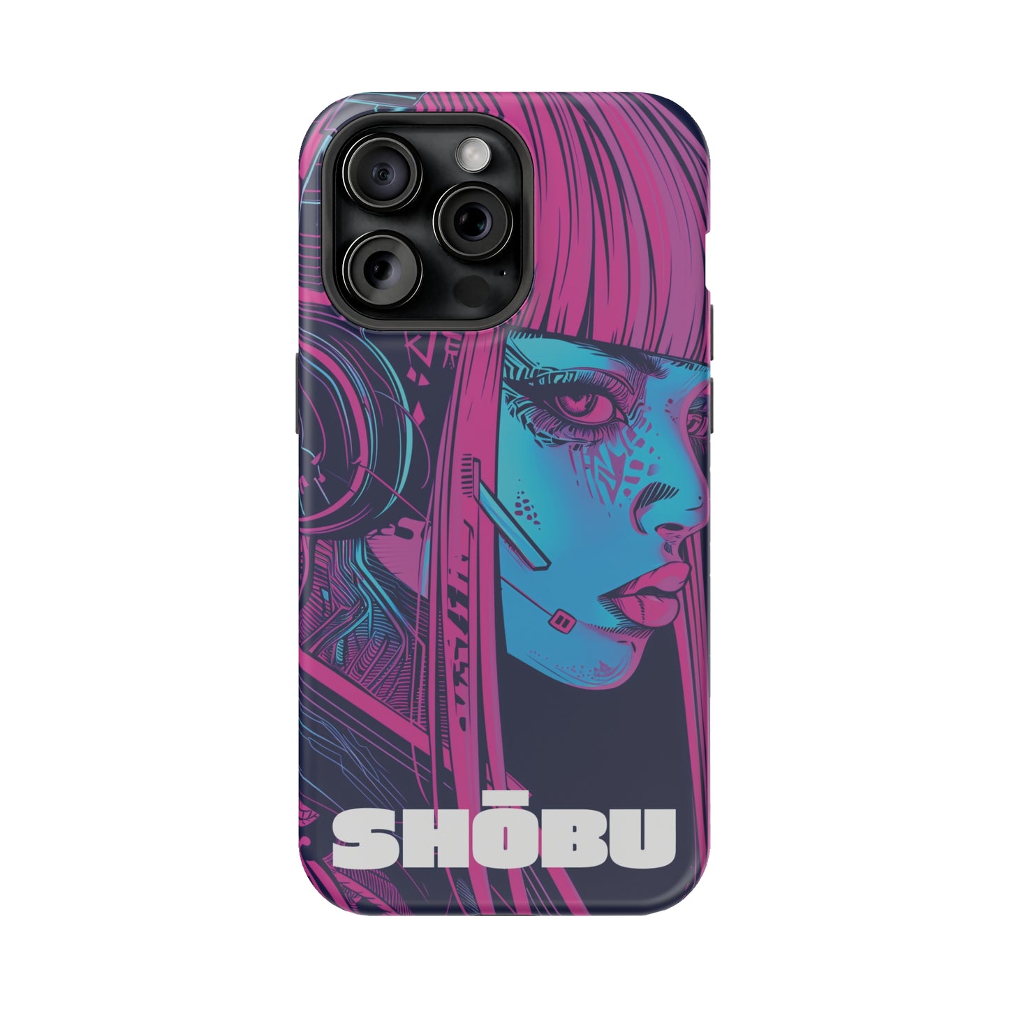 iPhone MagSafe Double Layer Tough Case - SHŌBU CYBERVOID - Citizens of Neo-Tokyo - Augmented Player