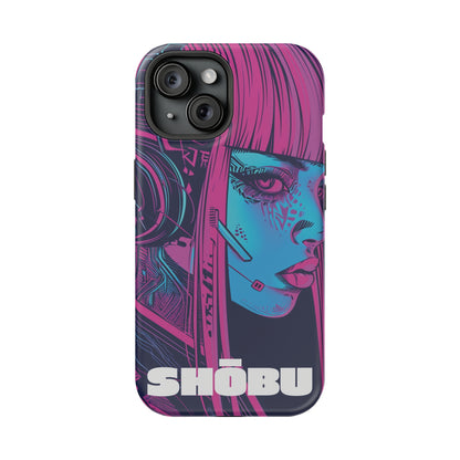 iPhone MagSafe Double Layer Tough Case - SHŌBU CYBERVOID - Citizens of Neo-Tokyo - Augmented Player