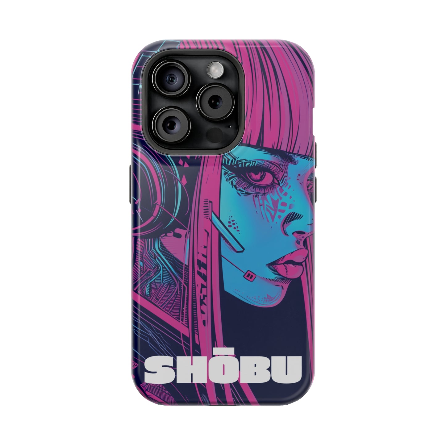 iPhone MagSafe Double Layer Tough Case - SHŌBU CYBERVOID - Citizens of Neo-Tokyo - Augmented Player