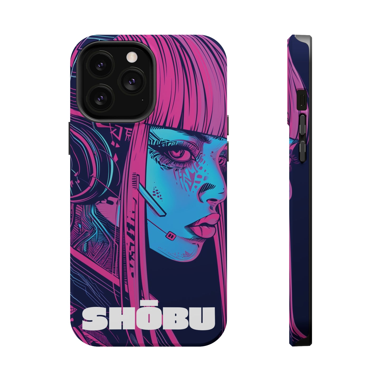 iPhone MagSafe Double Layer Tough Case - SHŌBU CYBERVOID - Citizens of Neo-Tokyo - Augmented Player