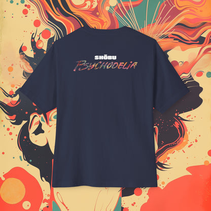 Oversized Relaxed Fit Cotton Boxy T-Shirt - PSYCHODELIA - Synaptic Sporecaster