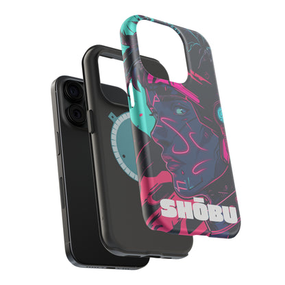 iPhone MagSafe Double Layer Tough Case - SHŌBU CYBERVOID - Citizens of Neo-Tokyo - Midnight Hacker