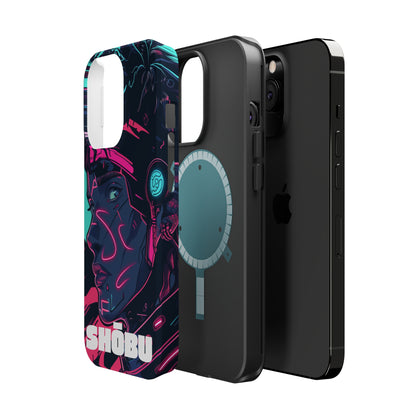 iPhone MagSafe Double Layer Tough Case - SHŌBU CYBERVOID - Citizens of Neo-Tokyo - Midnight Hacker