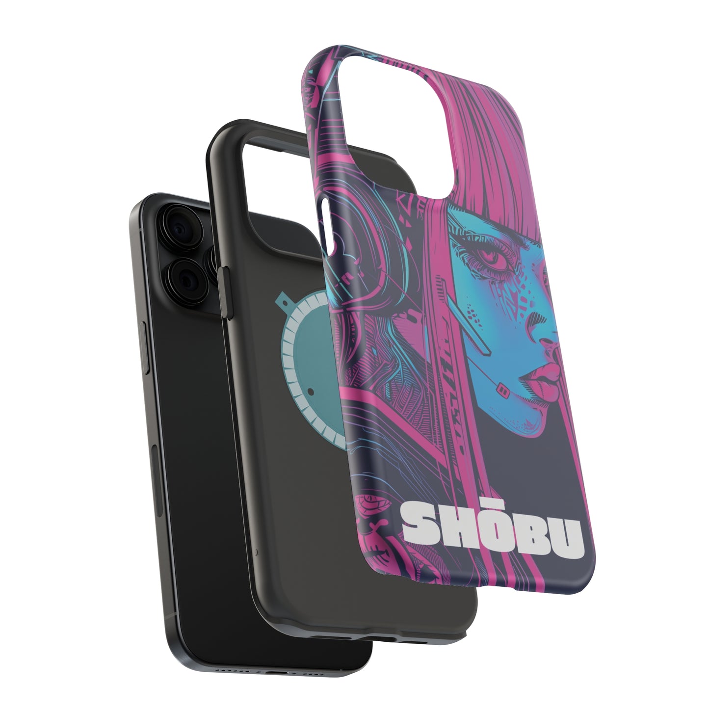 iPhone MagSafe Double Layer Tough Case - SHŌBU CYBERVOID - Citizens of Neo-Tokyo - Augmented Player