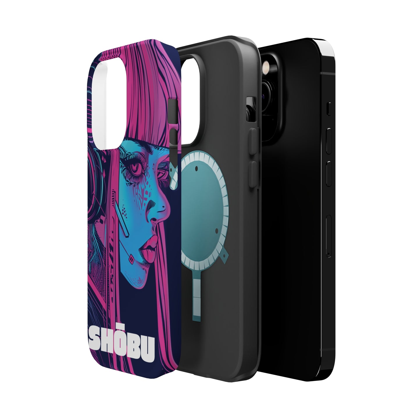 iPhone MagSafe Double Layer Tough Case - SHŌBU CYBERVOID - Citizens of Neo-Tokyo - Augmented Player