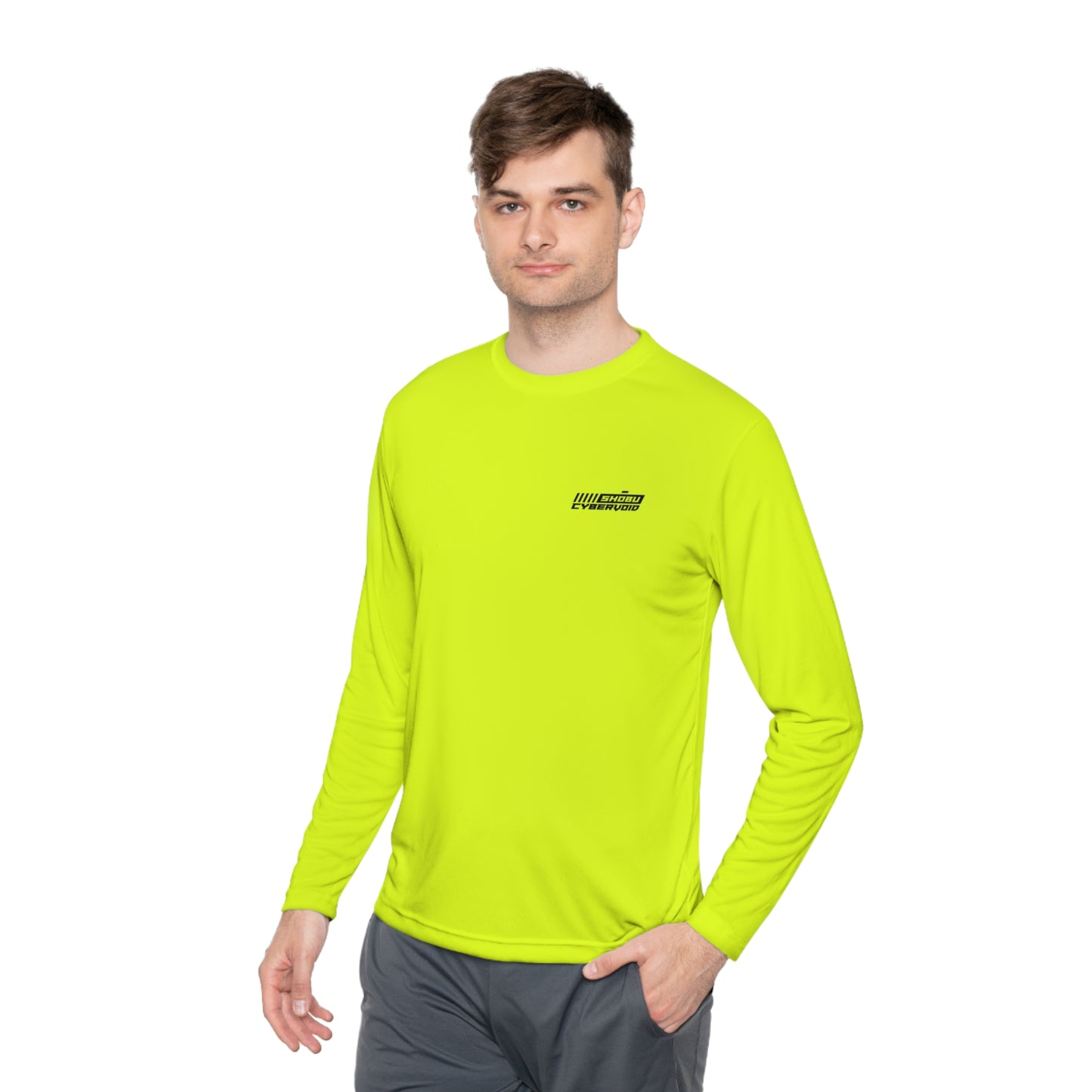 Neon Yellow Unisex Lightweight Long Sleeve Tee - Citizens of Neo-Tokyo