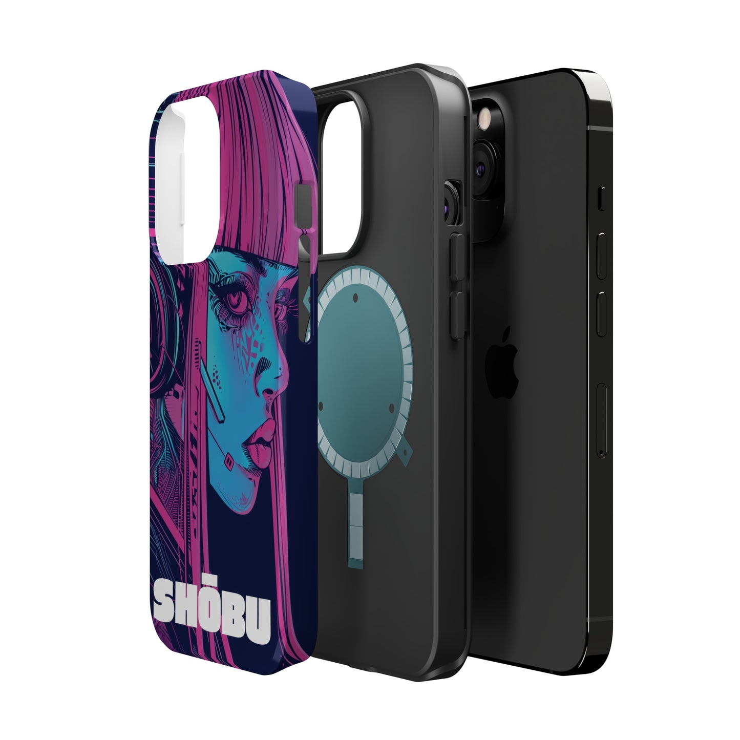 iPhone MagSafe Double Layer Tough Case - SHŌBU CYBERVOID - Citizens of Neo-Tokyo - Augmented Player