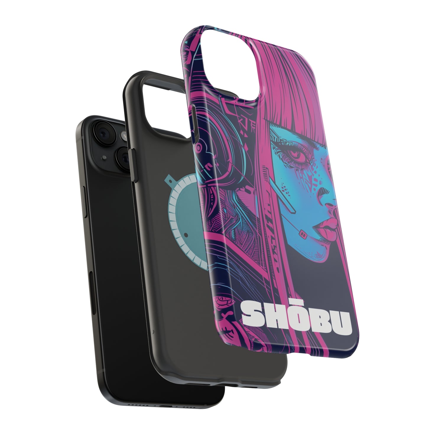 iPhone MagSafe Double Layer Tough Case - SHŌBU CYBERVOID - Citizens of Neo-Tokyo - Augmented Player