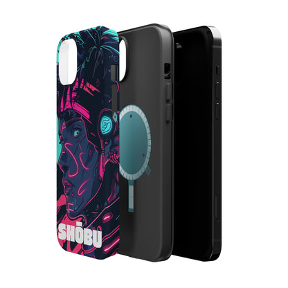 iPhone MagSafe Double Layer Tough Case - SHŌBU CYBERVOID - Citizens of Neo-Tokyo - Midnight Hacker