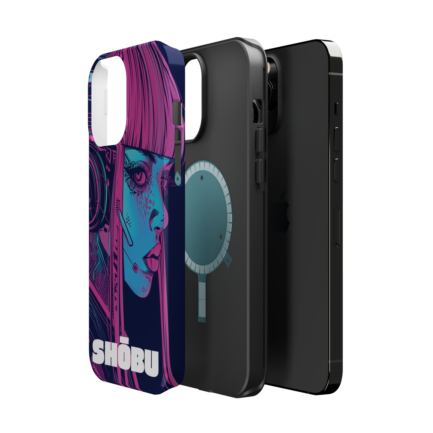 iPhone MagSafe Double Layer Tough Case - SHŌBU CYBERVOID - Citizens of Neo-Tokyo - Augmented Player