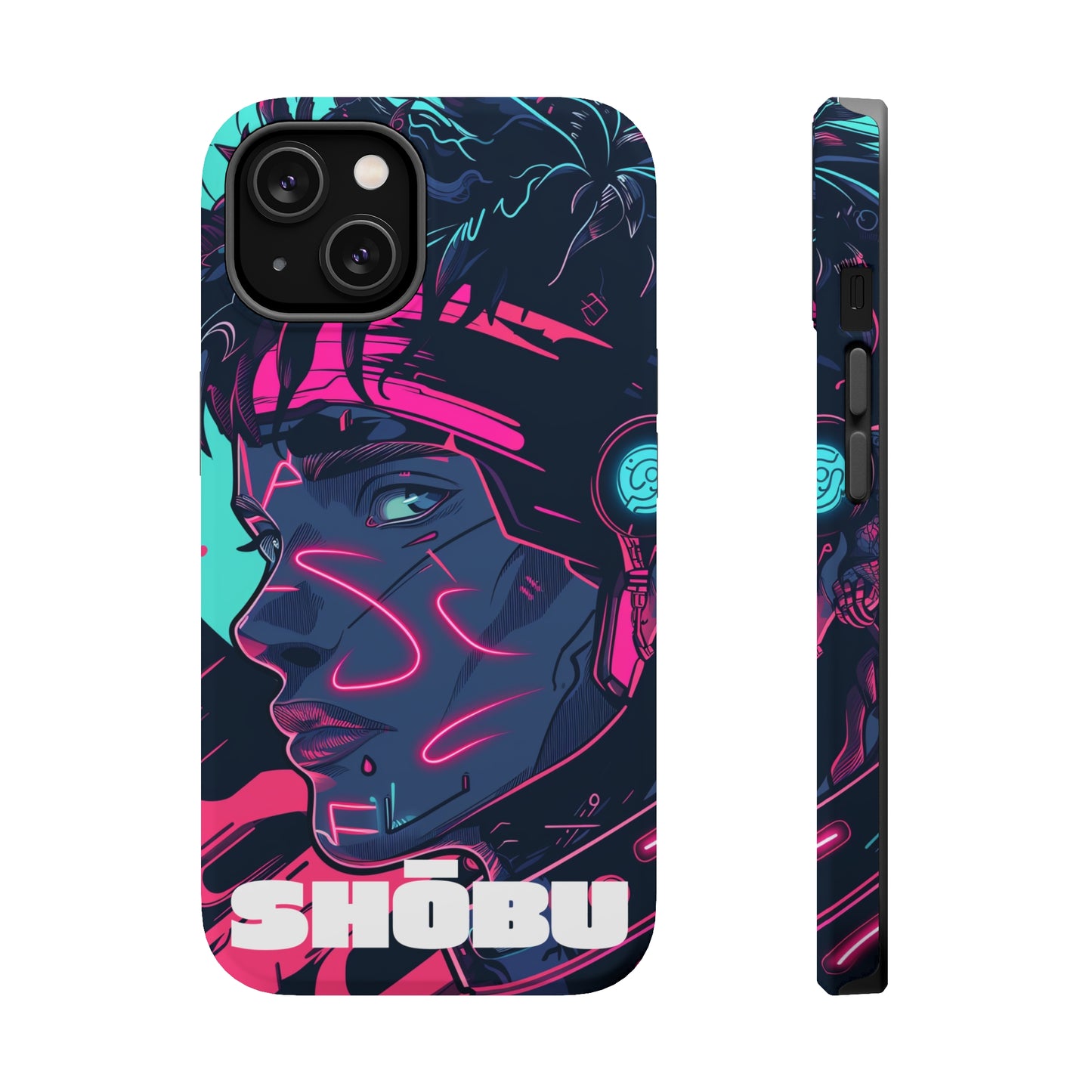 iPhone MagSafe Double Layer Tough Case - SHŌBU CYBERVOID - Citizens of Neo-Tokyo - Midnight Hacker