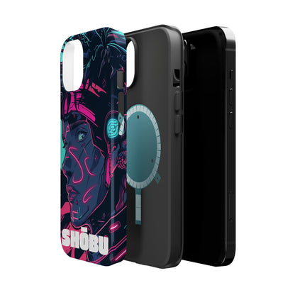 iPhone MagSafe Double Layer Tough Case - SHŌBU CYBERVOID - Citizens of Neo-Tokyo - Midnight Hacker