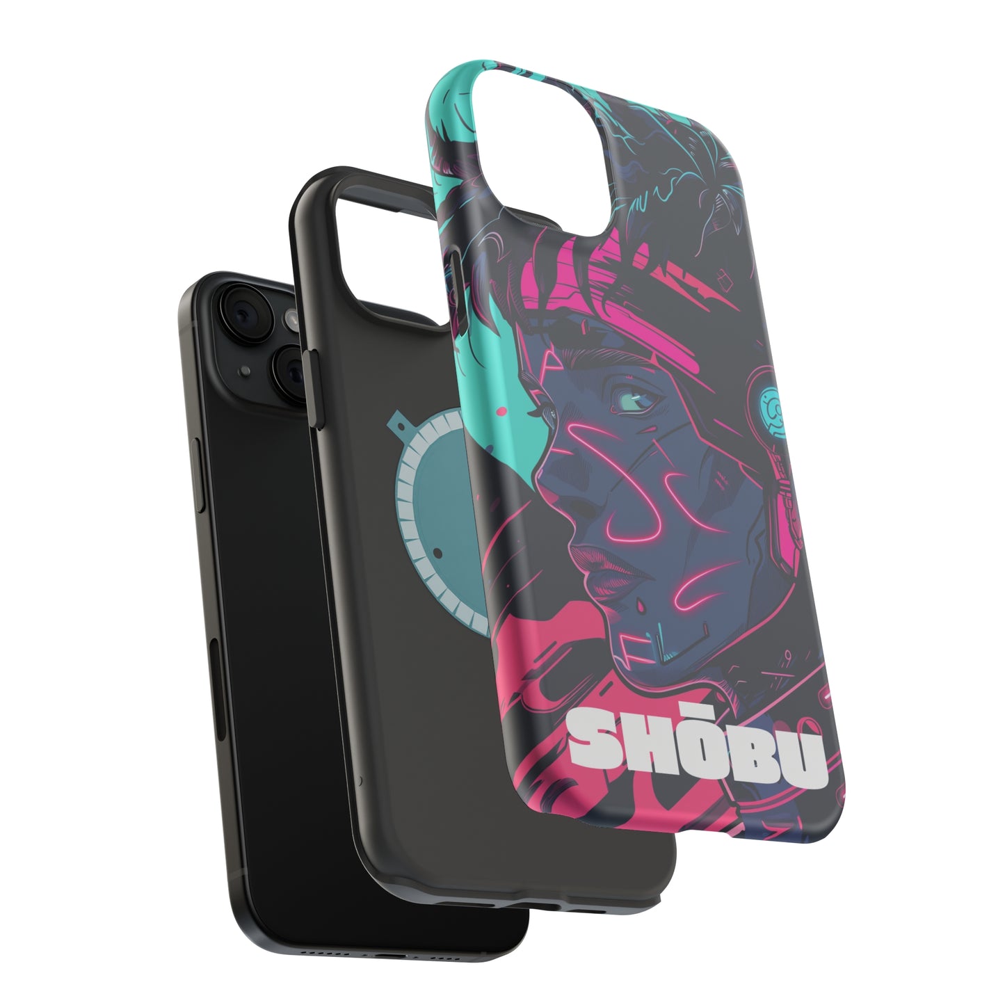 iPhone MagSafe Double Layer Tough Case - SHŌBU CYBERVOID - Citizens of Neo-Tokyo - Midnight Hacker