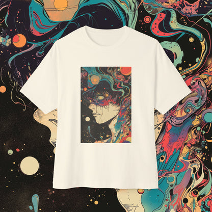 Oversized Relaxed Fit Cotton Boxy T-Shirt - PSYCHODELIA -  Network Necromancer