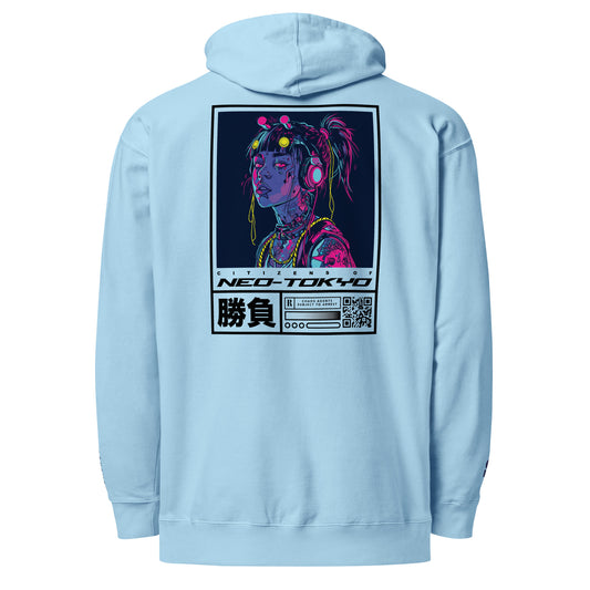 Sky Unisex midweight hoodie - SHŌBU CYBERVOID - Citizens of Neo-Tokyo